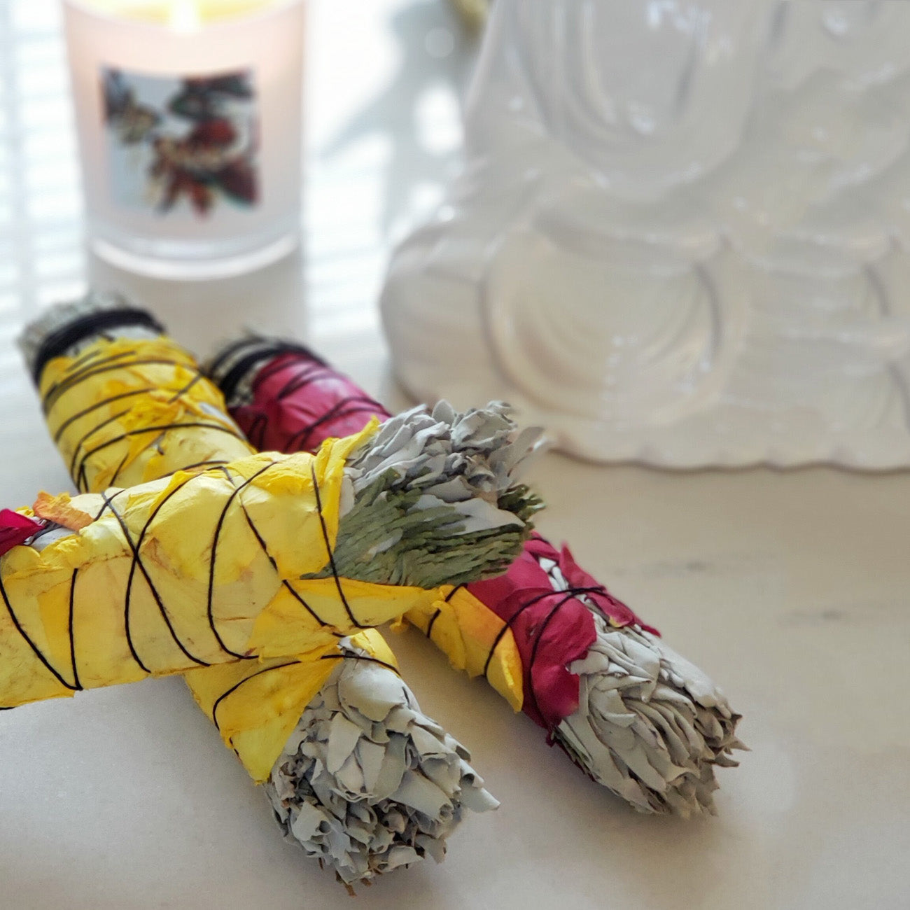 Floral Sage Smudge Wand