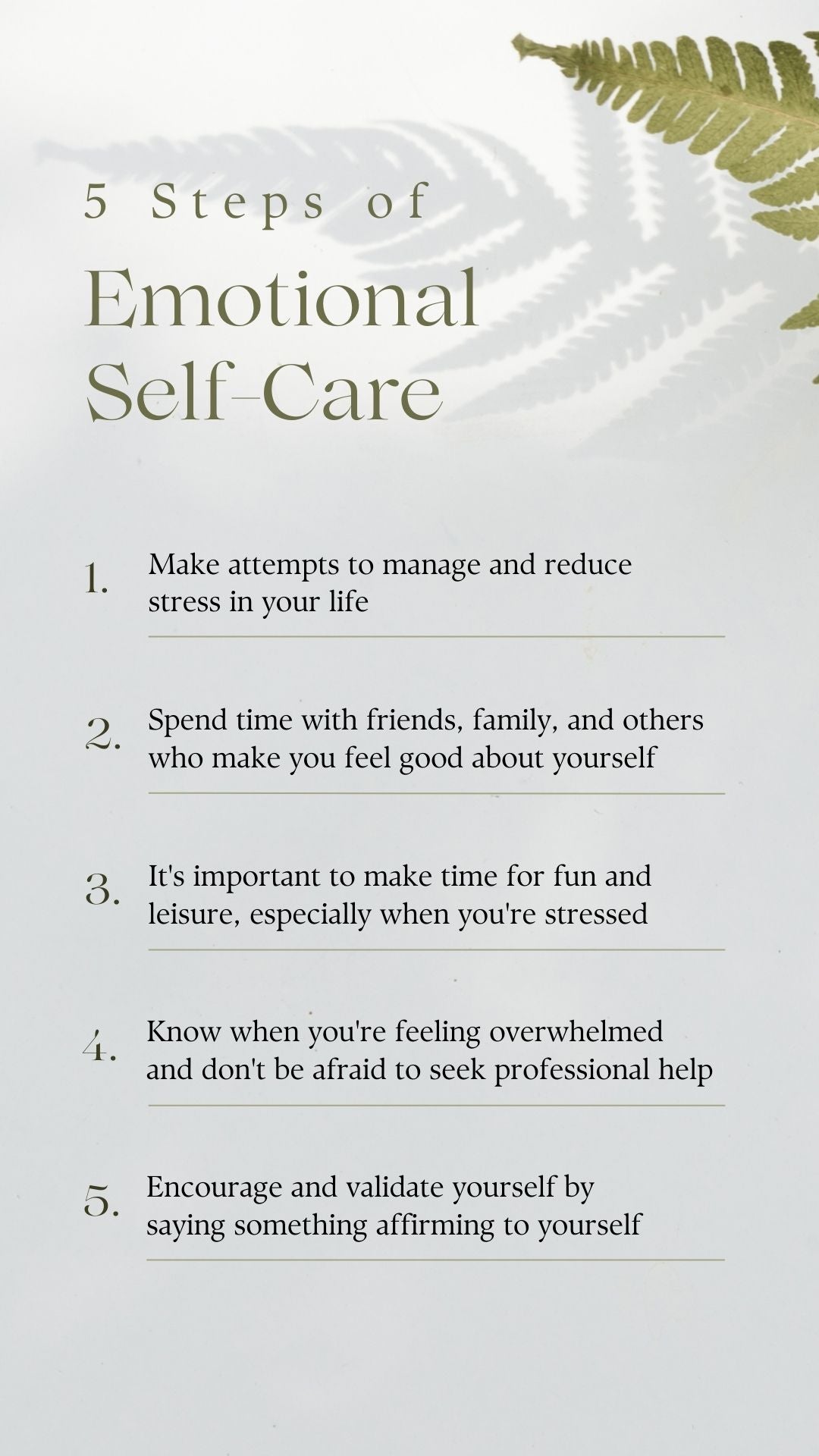 5 Tips for Emotional Self-care