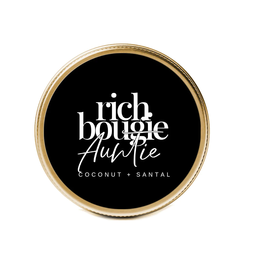 Rich Bougie Auntie - Coconut + Santal Candle